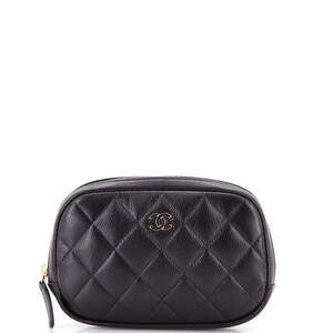 Chanel Curvy Cosmetic Pouch Quilted #247492C15B